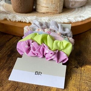 BP Kids Polka Dot Scrunchies - Pink, Lime, Gray